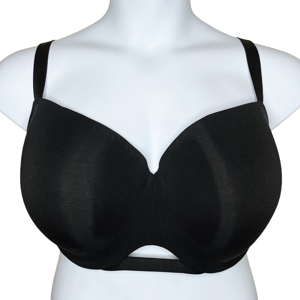 NWT ThirdLove 24/7 Pima Cotton T-Shirt Bra sz 38I * Solid Black Underwire Smooth